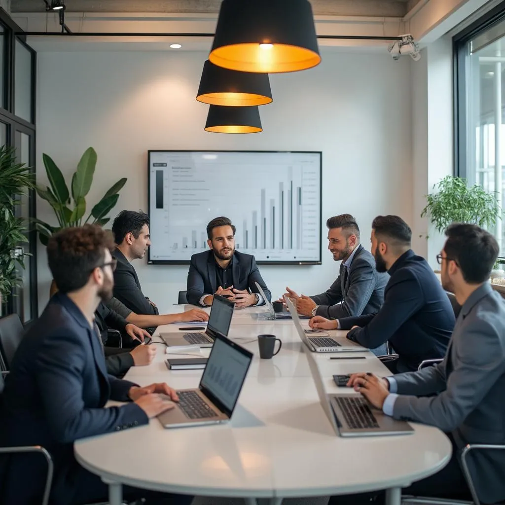 Equipo de FinanzArg en reunión estratégica