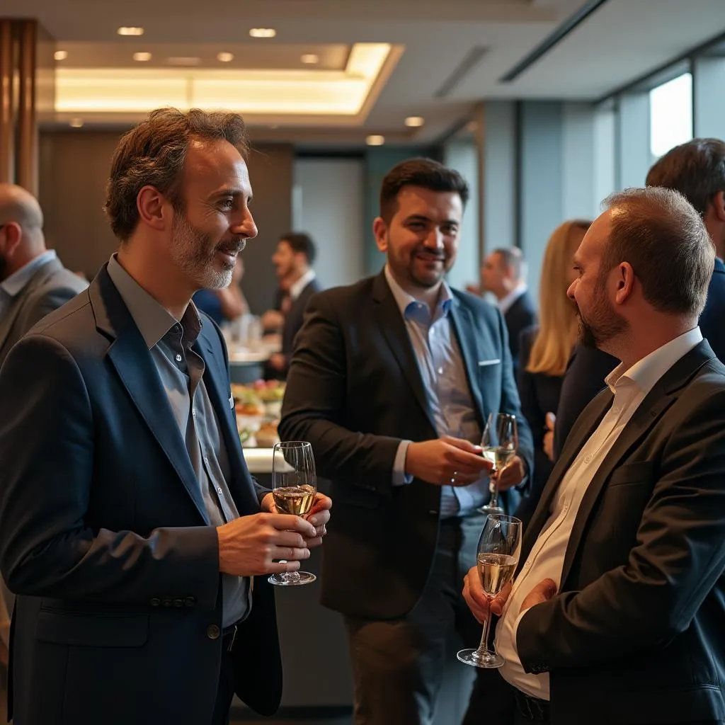 Evento de networking con clientes y socios