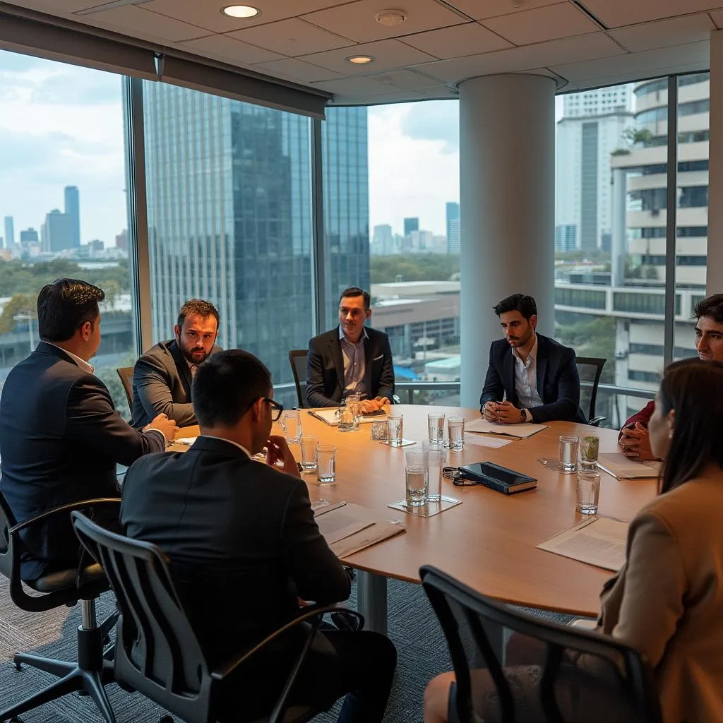Equipo de FinanzArg en la oficina central de Buenos Aires